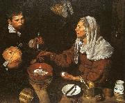 Diego Velazquez An Old Woman Cooking Eggs oil painting